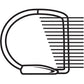 QuickFit Heavy-Duty View Binder, 3-Ring D-Ring Binder, White, 1 Inch - 89010