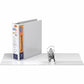 QuickFit Heavy-Duty View Binder, 3-Ring D-Ring Binder, White, 3 Inch