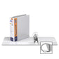 QuickFit Heavy-Duty View Binder, 3-Ring D-Ring Binder, White, 3 Inch - 89050