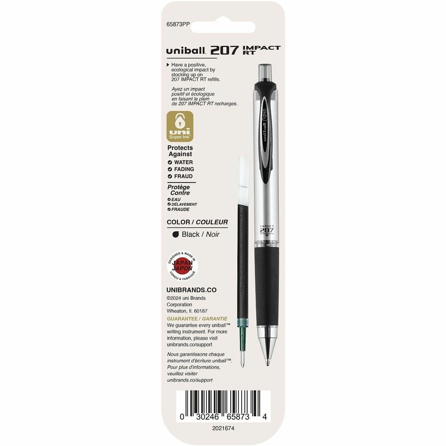 uniball 207 Impact RT Gel Pen Refills - 65873PP