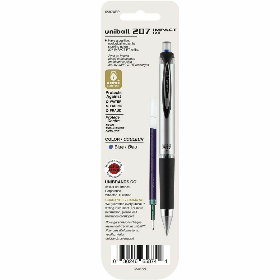uniball 207 Impact RT Gel Pen Refills - 65874PP