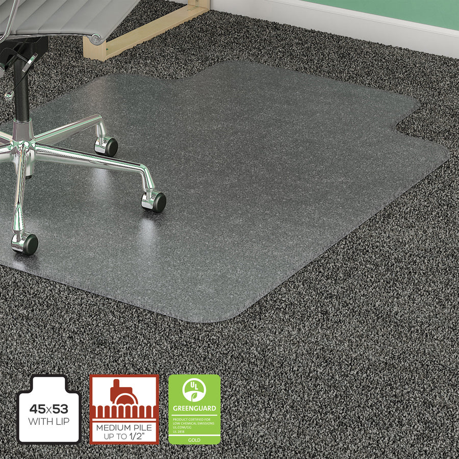 Lorell Medium-Pile Wide Lip Chairmat - 25756