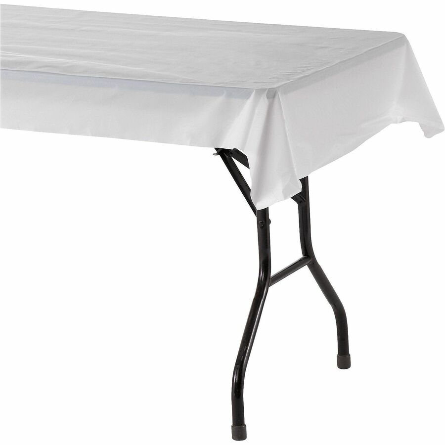 Genuine Joe Banquet-Size Plastic Tablecover - 10324