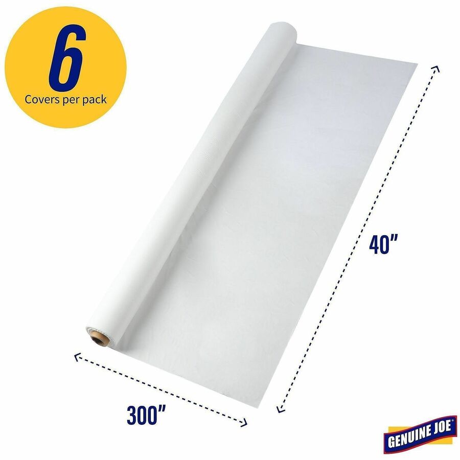 Genuine Joe Banquet-Size Plastic Tablecover - 10324