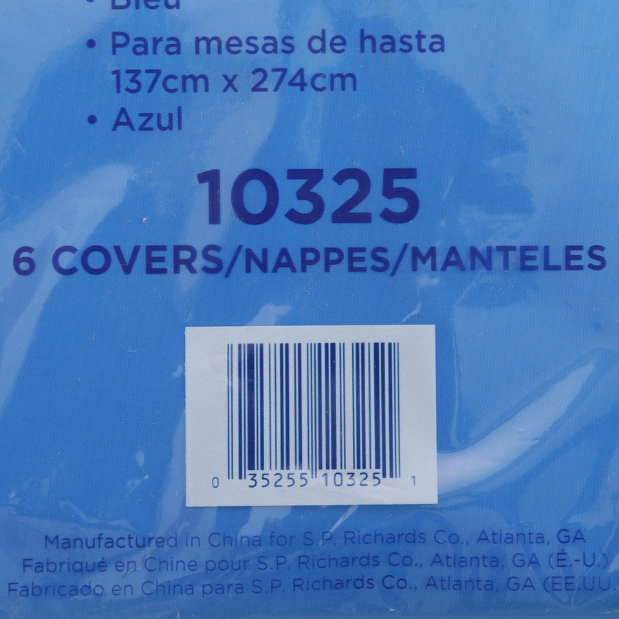 Genuine Joe Plastic Rectangular Table Covers - 10325