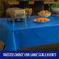 Genuine Joe Plastic Rectangular Table Covers - 10325