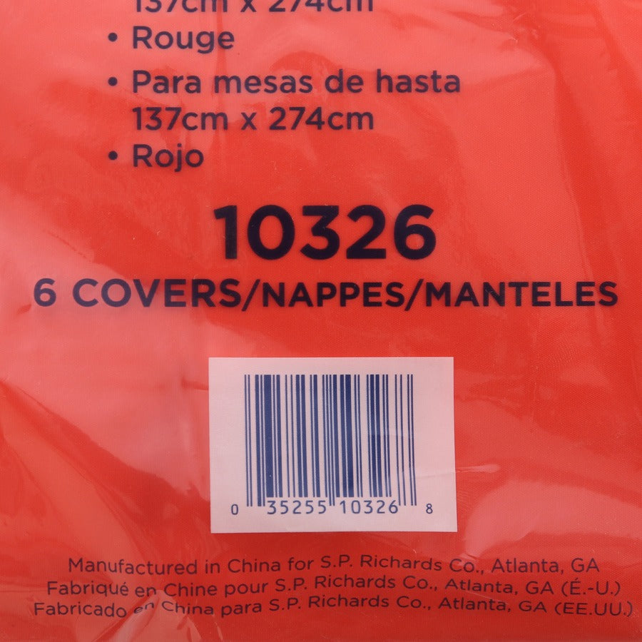 Genuine Joe Plastic Rectangular Table Covers - 10326