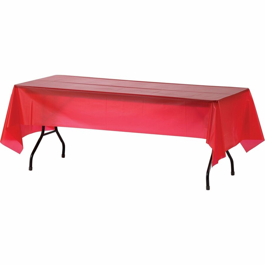 Genuine Joe Plastic Rectangular Table Covers - 10326