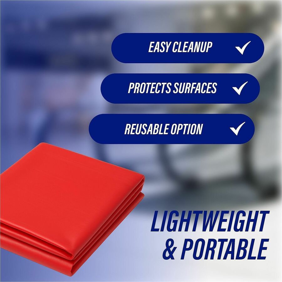 Genuine Joe Plastic Rectangular Table Covers - 10326