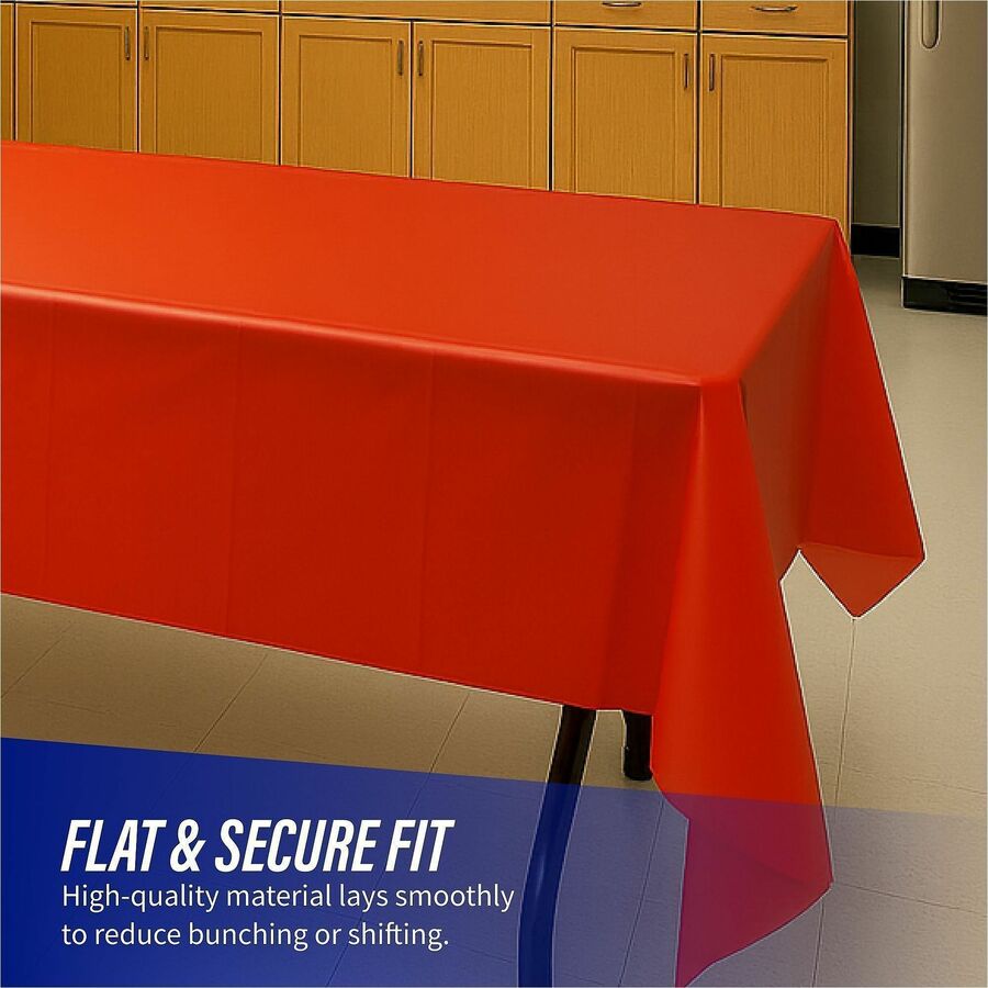 Genuine Joe Plastic Rectangular Table Covers - 10326