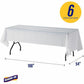 Genuine Joe Plastic Rectangular Table Covers - 10328