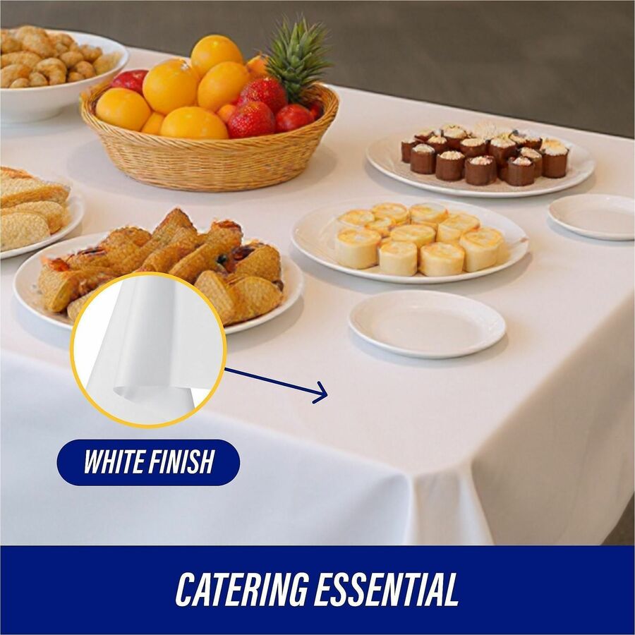 Genuine Joe Plastic Rectangular Table Covers - 10328