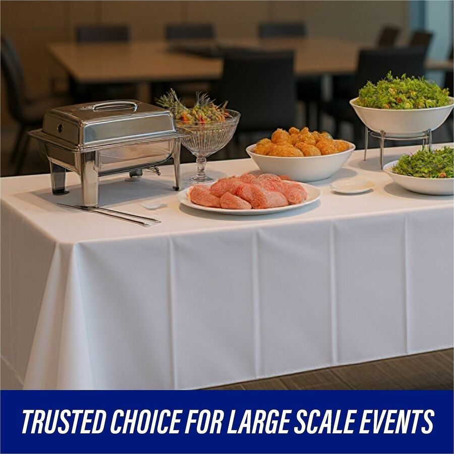 Genuine Joe Plastic Rectangular Table Covers - 10328