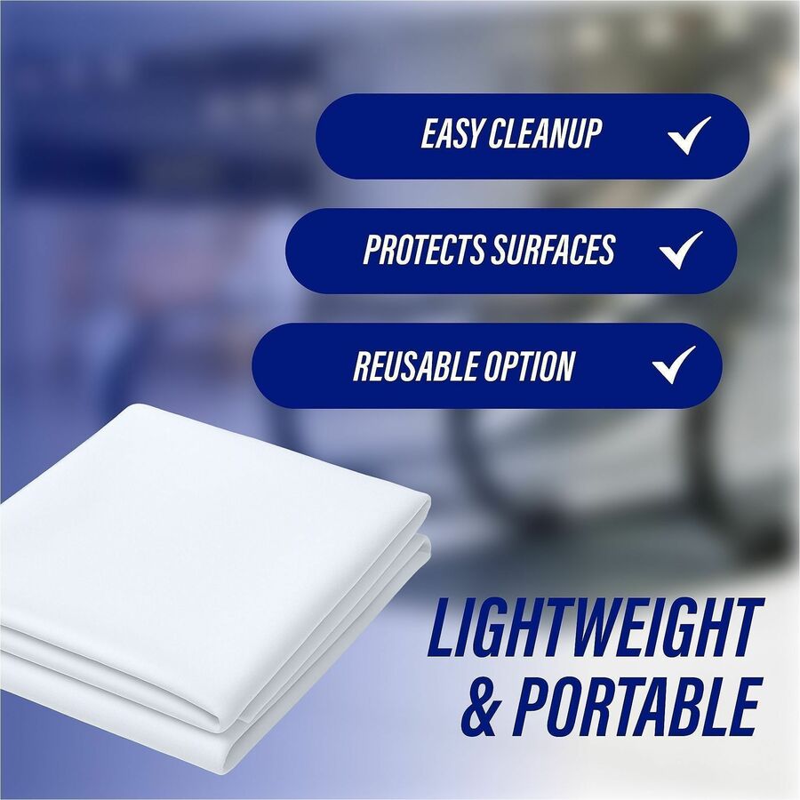 Genuine Joe Plastic Rectangular Table Covers - 10328