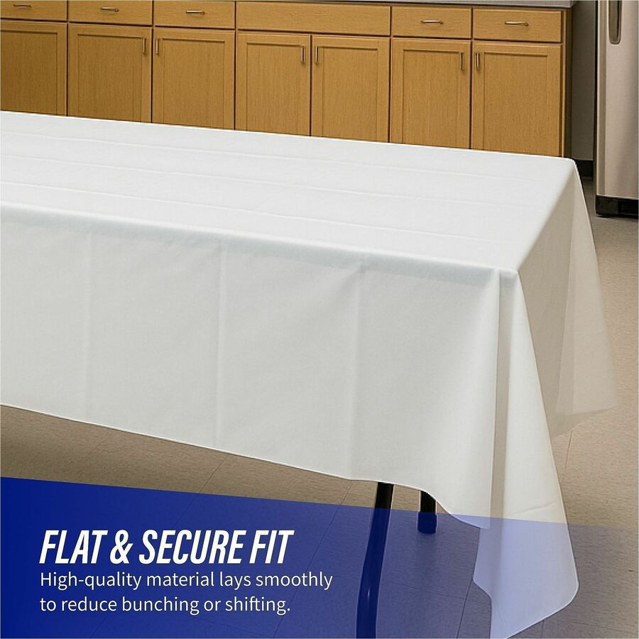 Genuine Joe Plastic Rectangular Table Covers - 10328