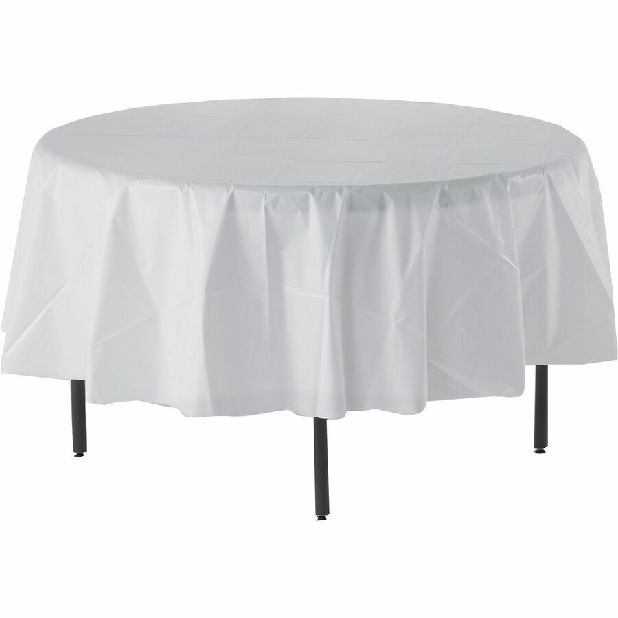 Genuine Joe Plastic Round Tablecovers - 10330