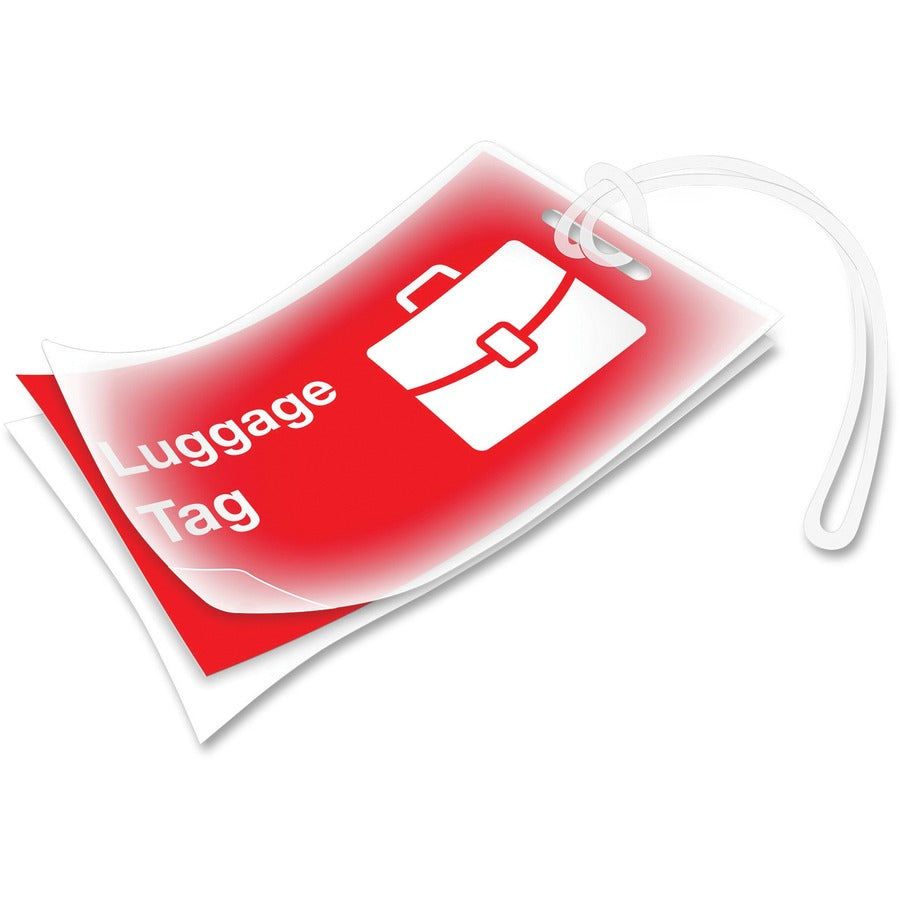 Fellowes Glossy Pouches - Luggage Tag with loop, 5 mil, 25 pack - 52003