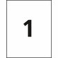 Avery White Rectangle Labels TrueBlock&reg;, 11" x 8-1/2" , Permanent Adhesive, for Laser and Inkjet Printers - 05165