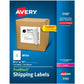 Avery&reg; White Rectangle Labels,TrueBlock&reg;, 8-1/2" x 11" , for Laser and Inkjet Printers