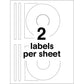 Avery&reg; Removable CD Labels, Print to the Edge, Removable Adhesive, 50 Disc Labels and 100 Spine Labels (5931) - 05931