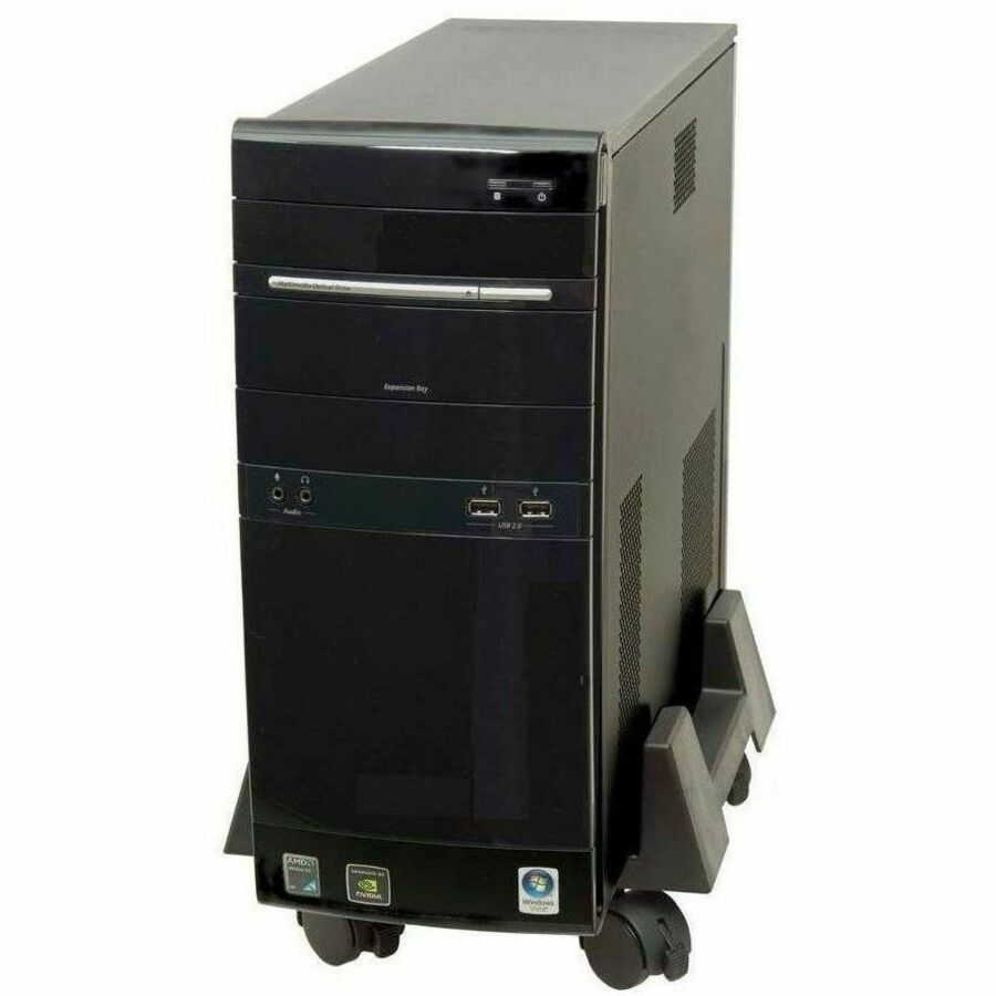 DAC&reg; MP-63-BLK Mobile CPU Tower Stand with wheels, Black - 02150