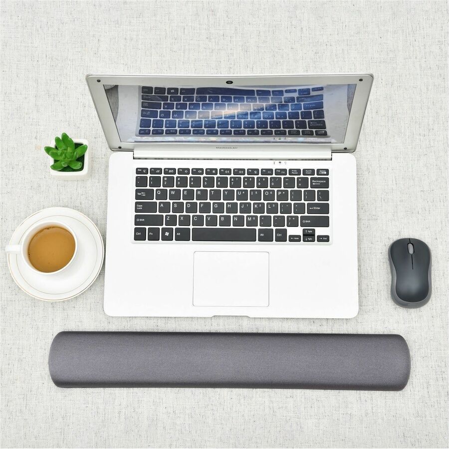 DAC&reg; MP-114 Super-Gel Straight Edge Keyboard Palm Support, Grey - 02087
