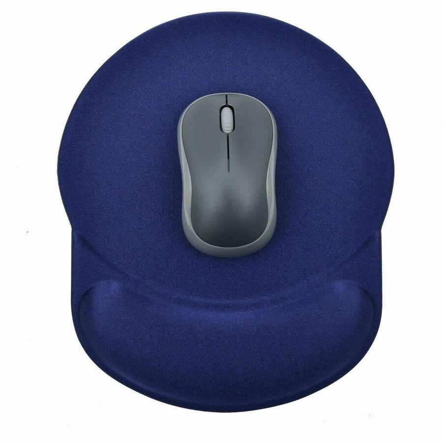 DAC&reg; MP-123 Super-Gel "Racetrack" Mouse Pad with Palm Support, Blue - 02121