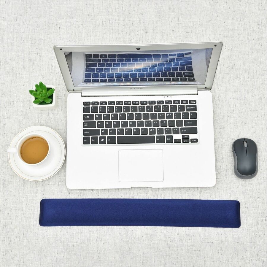 DAC&reg; MP-128 Super-Gel Straight Edge Keyboard Palm Support, Blue - 02124