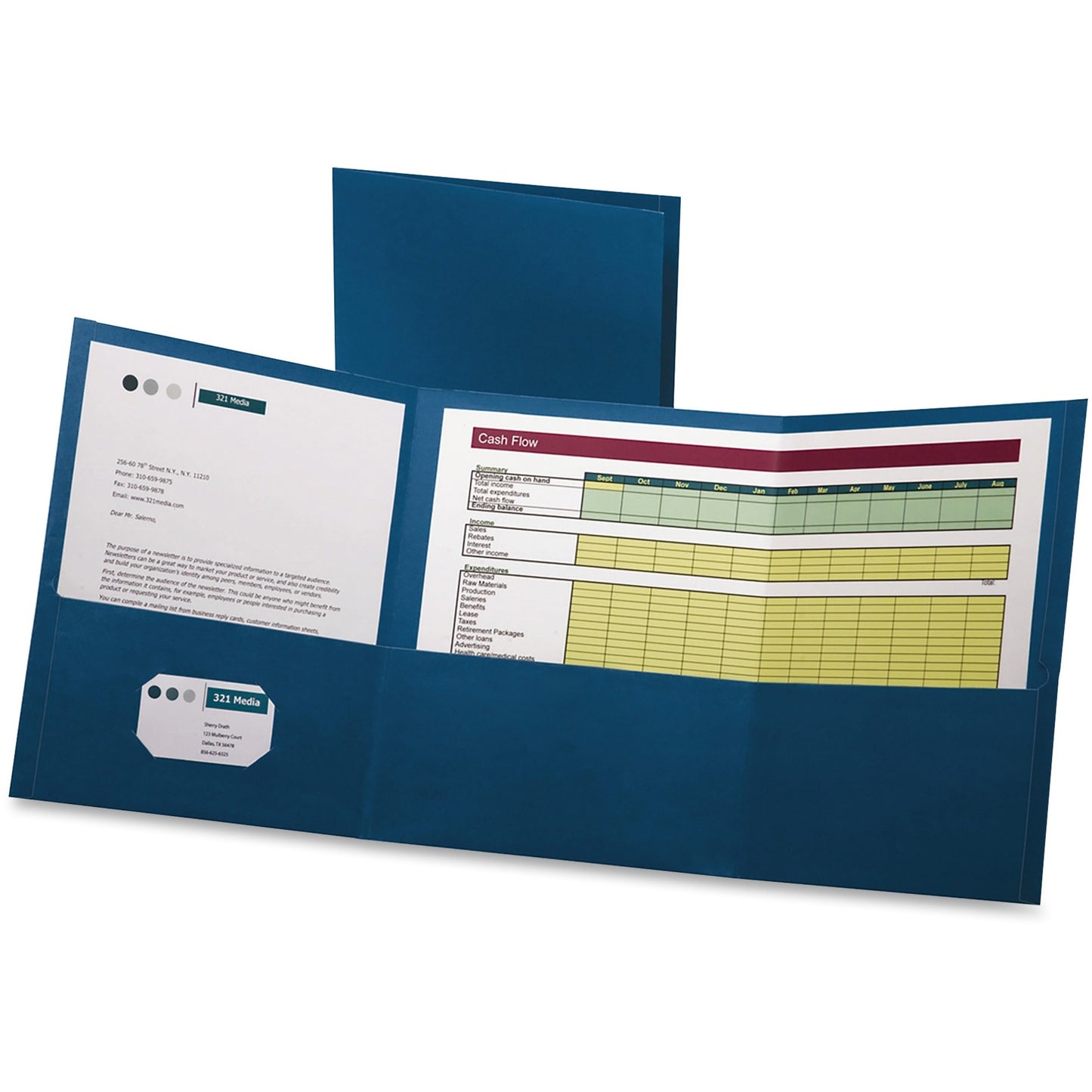 Oxford Letter Pocket Folder