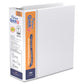 QuickFit Heavy-Duty View Binder, 3-Ring D-Ring Binder, White, 4 Inch - 89060
