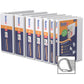 QuickFit View Binder, 3-Ring Binder, Angle D Ring, 4 Inch, White - 8706-00