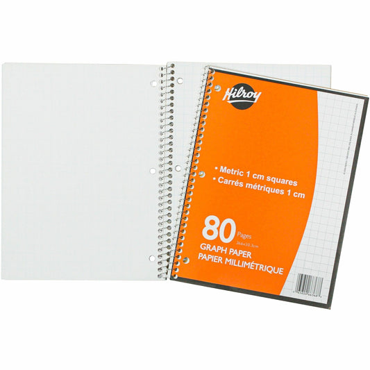 Hilroy Metric Graph Paper Coil Notebook