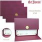 St. James&reg; Elite™ Medallion Fold Certificate Holders, Burgundy Linen with Gold Medallion, Pack of 5, 83533 - 83533