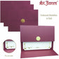 St. James&reg; Elite&trade; Medallion Fold Certificate Holders, Burgundy Linen with Gold Medallion, Pack of 5, 83533 - 83533