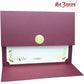 St. James&reg; Elite&trade; Medallion Fold Certificate Holders, Burgundy Linen with Gold Medallion, Pack of 5, 83533 - 83533