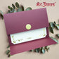 St. James&reg; Elite&trade; Medallion Fold Certificate Holders, Burgundy Linen with Gold Medallion, Pack of 5, 83533 - 83533
