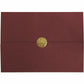 St. James&reg; Elite™ Medallion Fold Certificate Holders, Burgundy Linen with Gold Medallion, Pack of 5, 83533