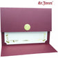 St. James&reg; Elite™ Medallion Fold Certificate Holders, Burgundy Linen with Gold Medallion, Pack of 5, 83533 - 83533