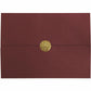 St. James&reg; Elite&trade; Medallion Fold Certificate Holders, Burgundy Linen with Gold Medallion, Pack of 5, 83533