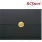 St. James&reg; Elite™ Medallion Fold Certificate Holders, Black Linen with Gold Medallion, Pack of 5, 83564 - 83564