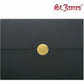 St. James&reg; Elite&trade; Medallion Fold Certificate Holders, Black Linen with Gold Medallion, Pack of 5, 83564 - 83564