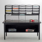 Safco 12-Compartment Mesh Desktop Organizer - 9430BL