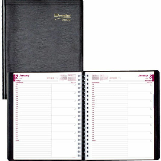 DAILY PLANNER EN 11X8.5" BLK