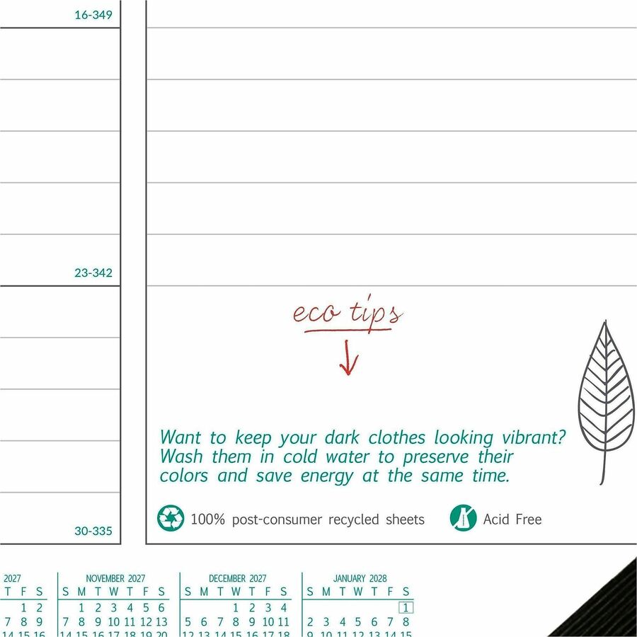Blueline EcoLogix Monthly Desk Pad Calendar, 22" x 17" , English - C177437
