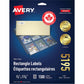 White Rectangle Labels with Sure Feed™ Technology Easy Peel&reg;, 2/3" x 1-3/4" , Permanent Adhesive, for Laser and Inkjet Printers