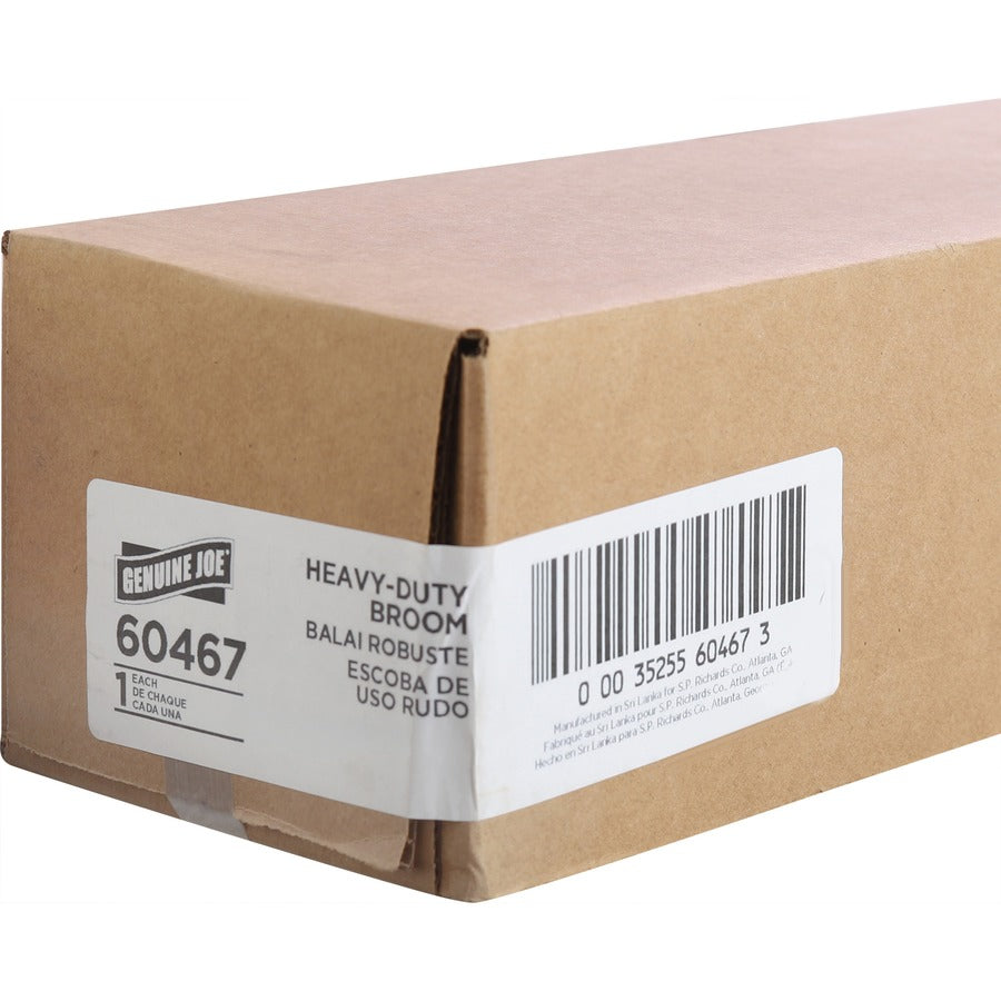 Genuine Joe Heavy-duty Floor Sweep with Handle - 60467