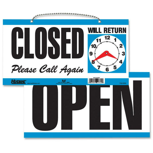 Headline Open/Closed 2-sided Sign