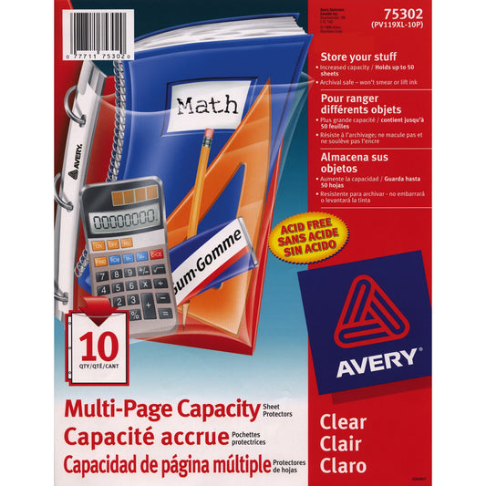 Avery&reg; Multi-Page Capacity Sheet Protectors 8½" x 11"