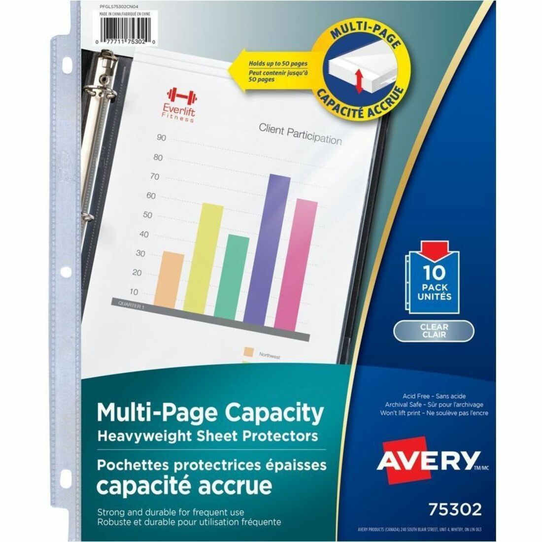 Avery Multi-Page Capacity Sheet Protectors 8-1/2" x 11"