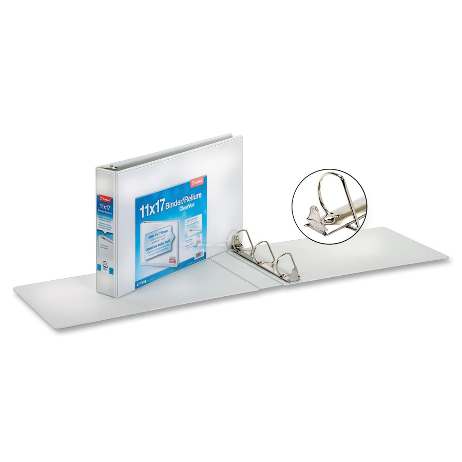 Cardinal&reg; ClearVue Overlay Tabloid D-Ring Binder - 22132